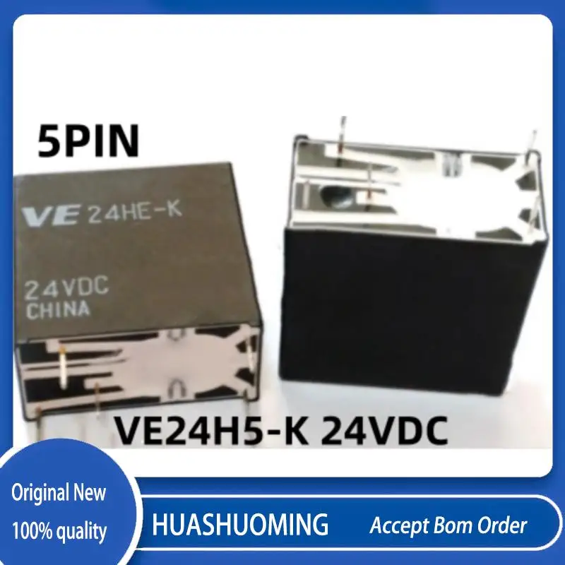 

NEW 5PCS/LoT VE24H5-K 24V VE-24H5-K-24VDC VE-24H5-K 24VDC VE 24H5 K 24VDC 5PIN 5A