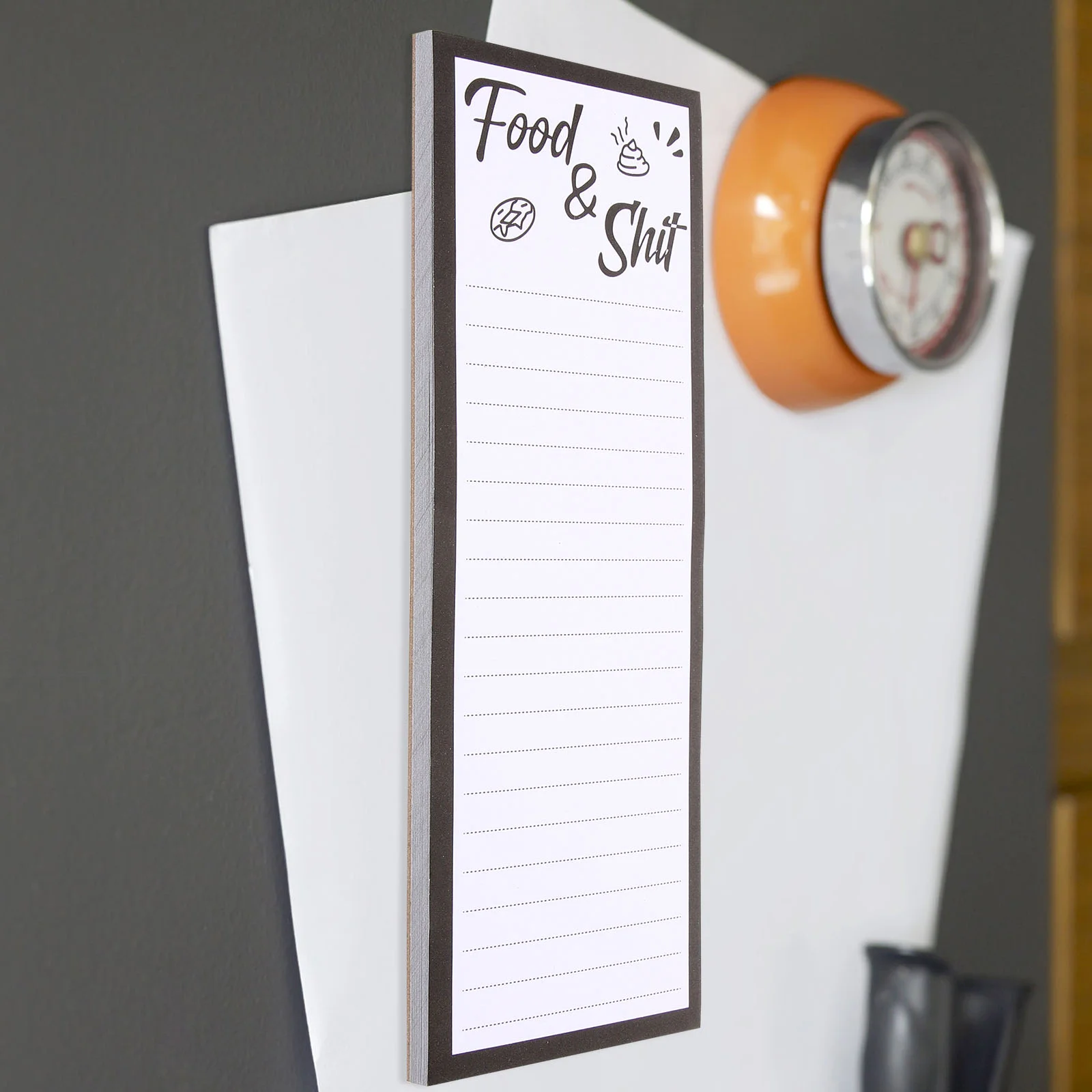 2 Pcs Magnets Magnetic Notepads Grocery Unique behind 20x75cm for Refrigerator Notebook Fridge Shopping Office