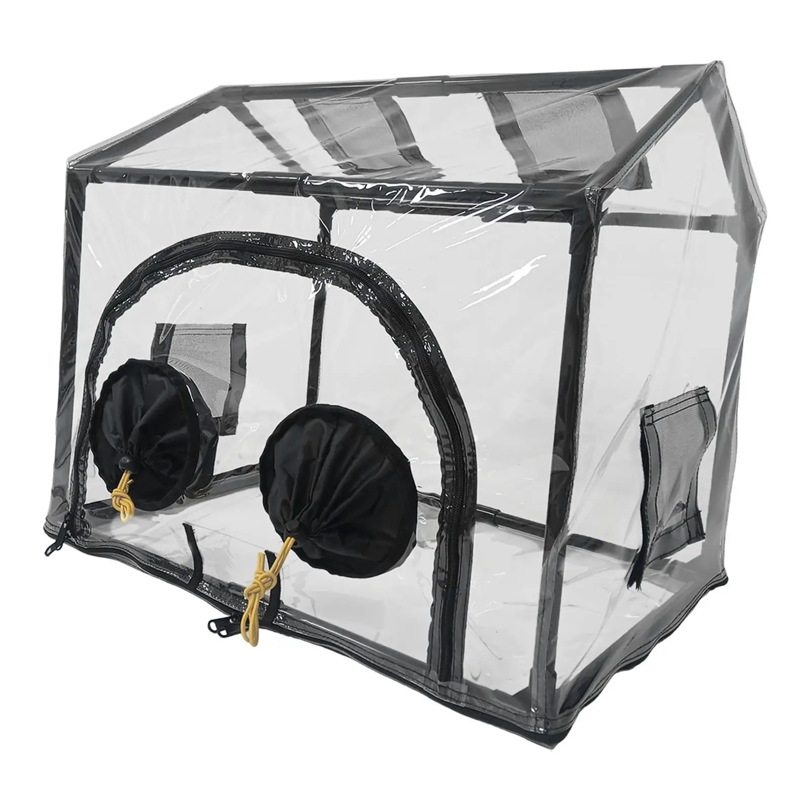 Mini Garden Greenhouse Compact Airtight Folding Growing Pot Planter Box Tabletop Greenhouse for Back Porch Yard Roofs Beginners
