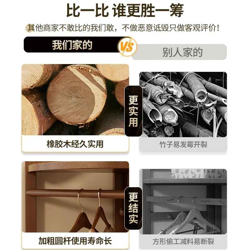 Kapstok in massief houten hoekvloer