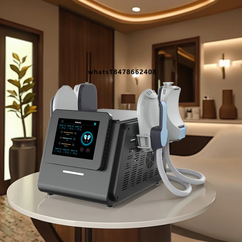 4 Handle Electromagnetic Vibration Muscle Stimulation Machine for Arm Hip Toning Tightening