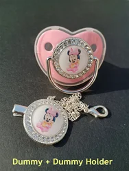 Kawaii Imini fare bebek besleme emzik Deluxe Bling emzik klip yenidoğan BPA içermeyen silikon sahte emzik için 0-36 ay