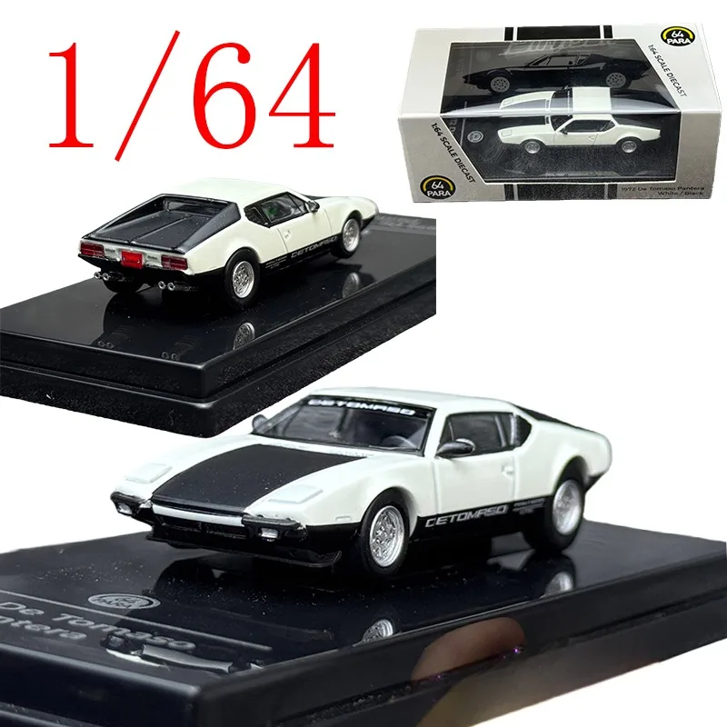 

PARA Diecast 1/64 Scale DeTomaso Alloy Model Cars DeTomaso Pantera1972 SportsCar Play Vehicles Toys for Boys Gift Original Box