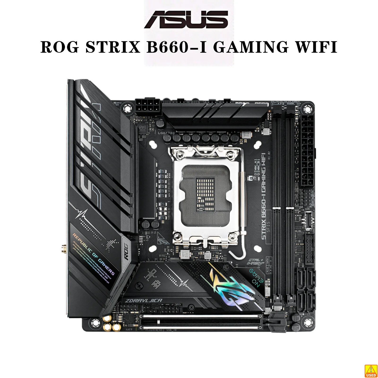 ASUS ROG STRIX B660-I GAMING WIFI マザーボードソケット LGA1700 CPU