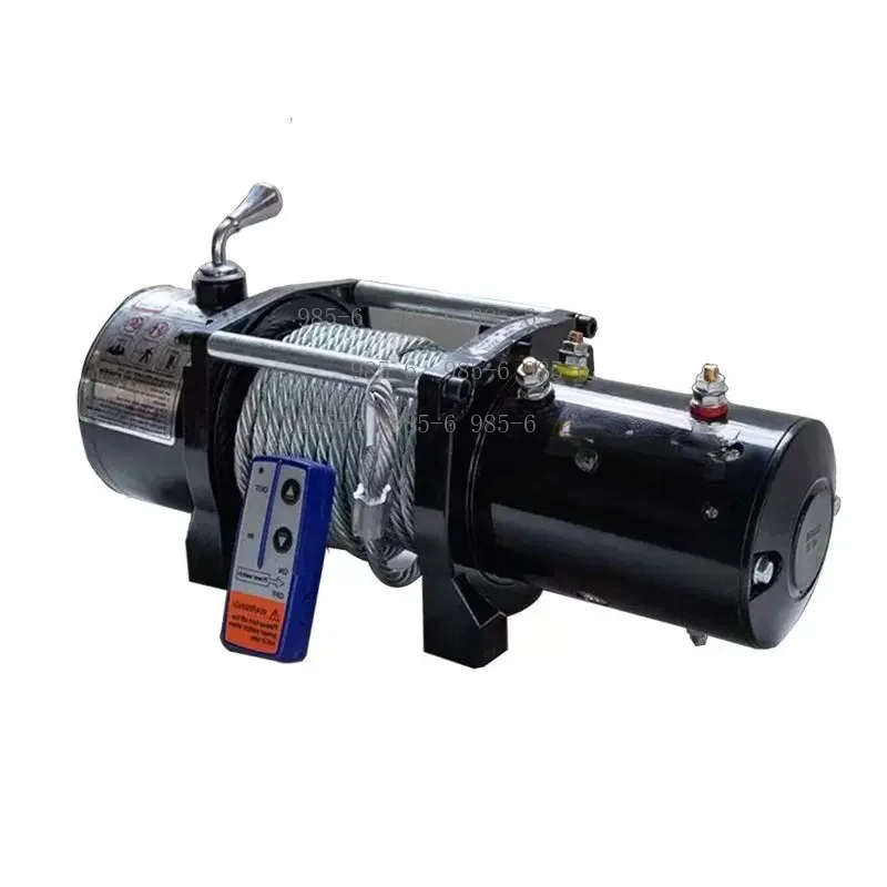 3000 Lbs Horizontal Traction Electric Hoist 12V 24V 1100W Car Winch