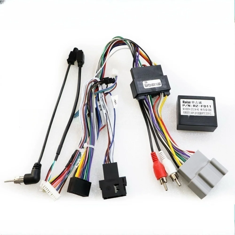Car Audio Radio DVD Android 16PIN Power Cable Adapter For Ford Fiesta 2009-2014 Power Wiring Harness