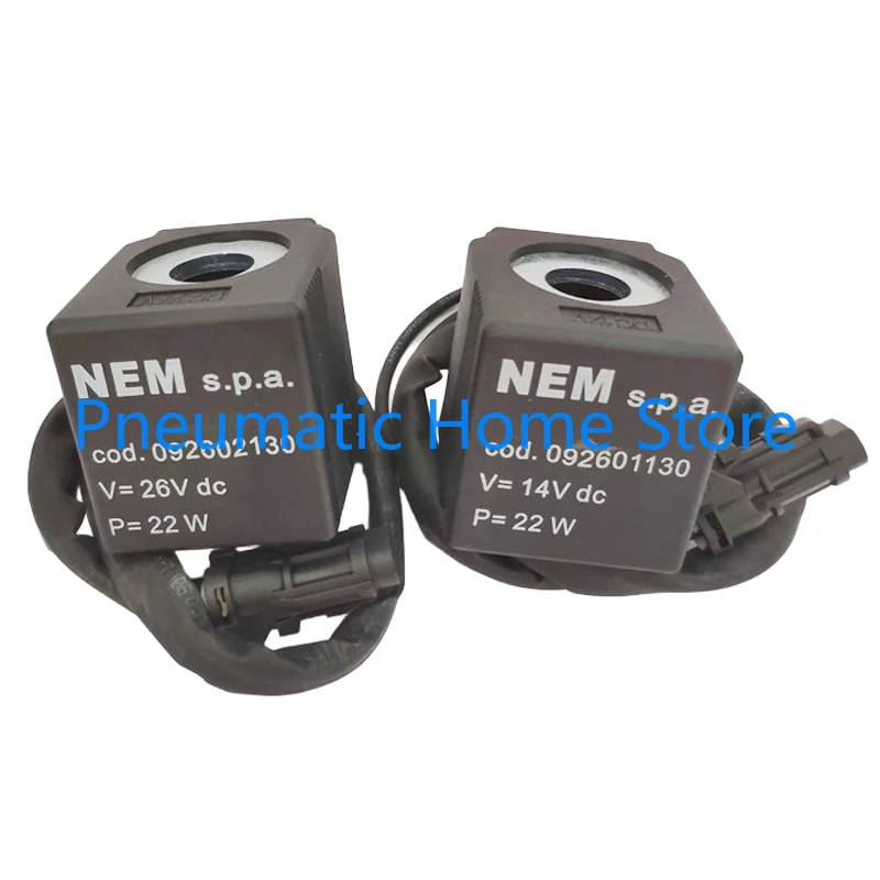 NEM S.p.a REXROTH LOVOL Excavator Safety Lock Pilot Solenoid Valve Coil Inner Diameter 13mm Height 38.5mm 092601130 092602130