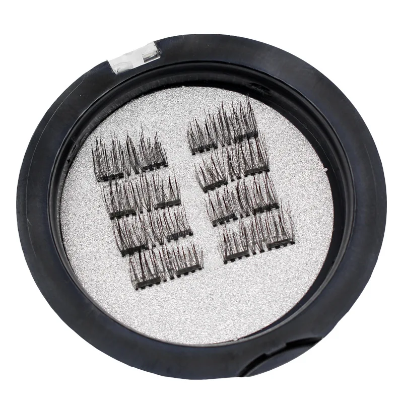 Single Magnetic Eyelashes Half Eye 2 Magnet 3d Mink Fake Eyelash No Glue Natural Long Lasting Reusable Makeup