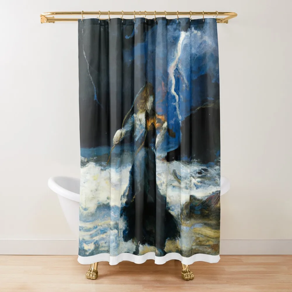 

Electric Violin Shower Curtain Washable Waterproof Fabric Shower Shower Waterproof Anime Curtain