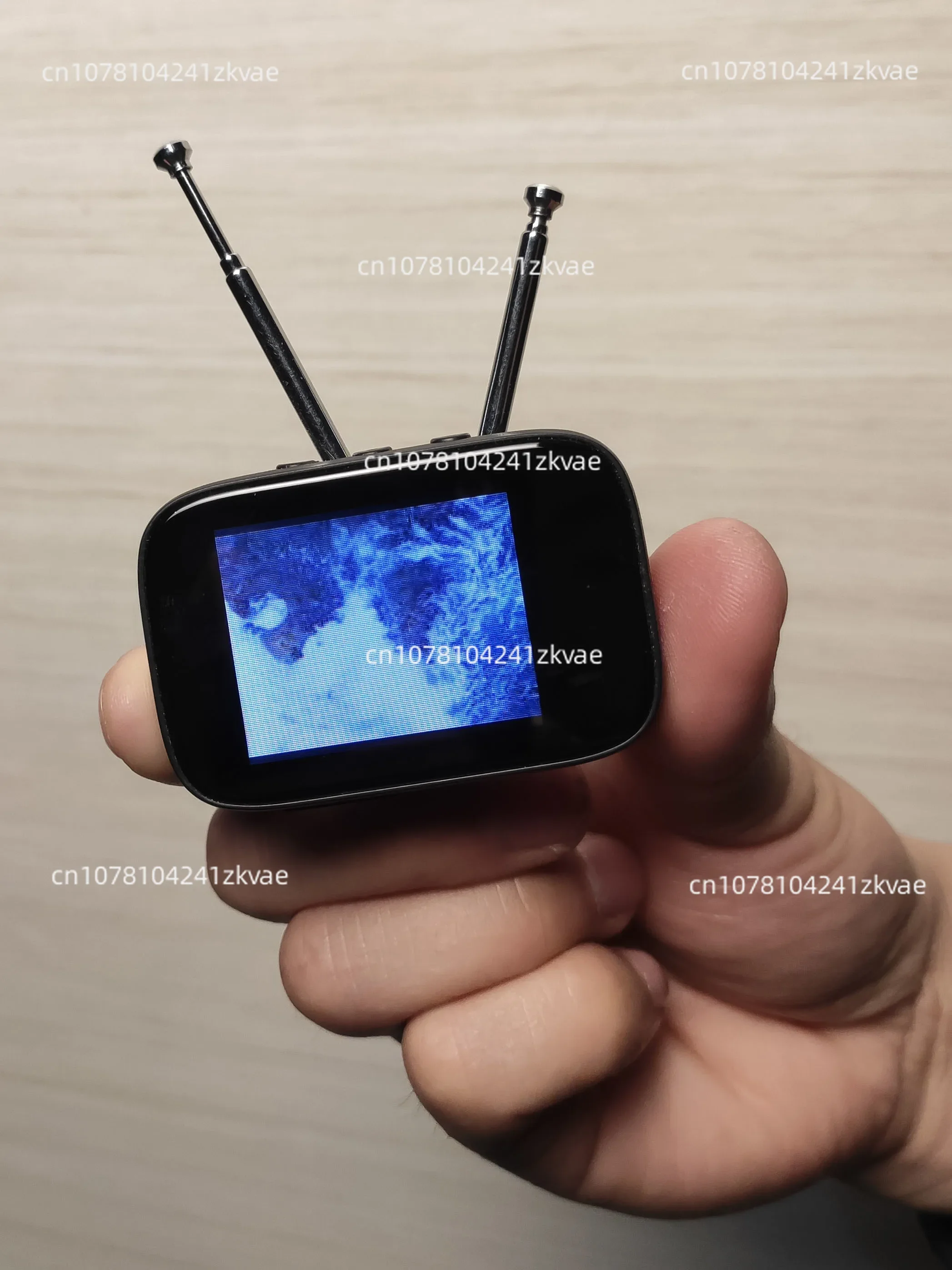 Retro Mini Touch Screen TV Television Watch Dollhouse Scene Model Miniature TV Model Kitchen Furniture Customizable Content