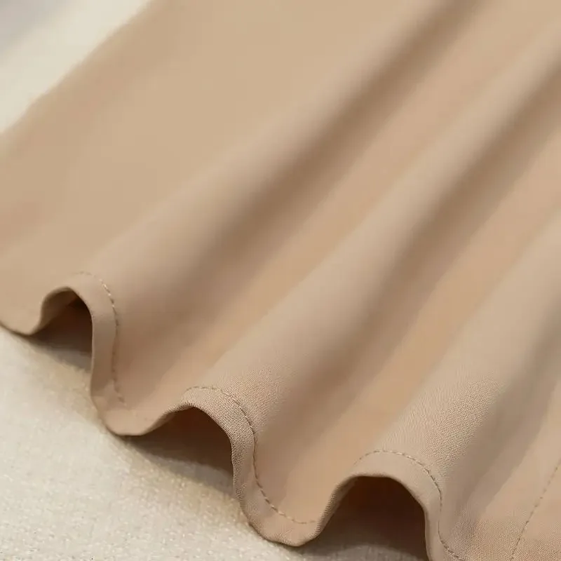 قميص بلوفر نسائي جديد أنيق بأكمام طويلة بلون سادة لعام 2025 |   أسلوب التنقل رشيق