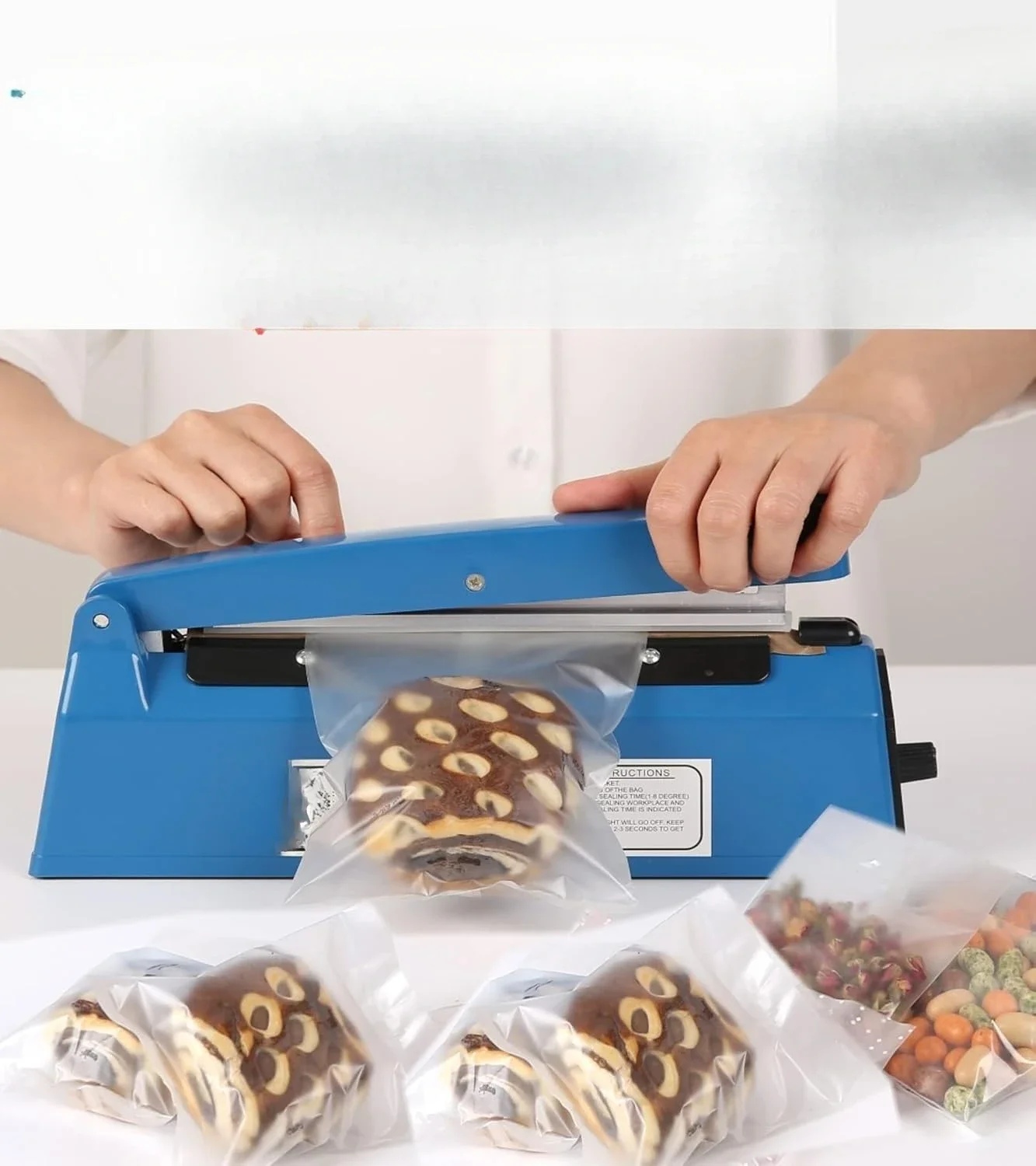 Sealer Manual Bags Sealer Heat Sealing Machine 12 Inch Impulse Sealer Machine for Bags PE PP Bags