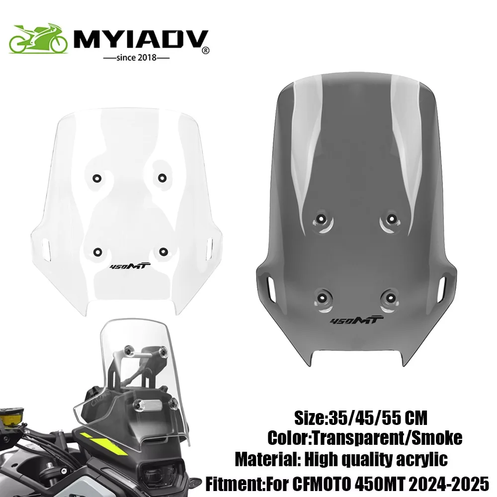 Für CFMOTO 450MT 450 MT 2024 2025 Motorrad-Zubehör Windschutzscheiben-Höhenverstellung und -Verbreiterung Windschild MT450