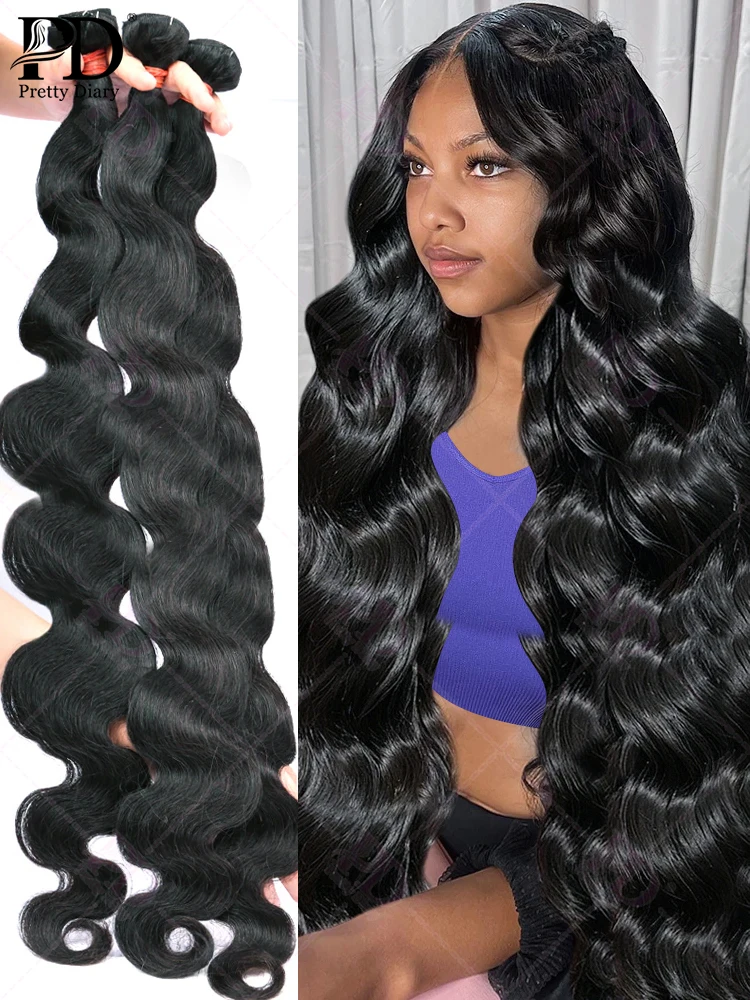 Human Natural Hair Extensions Body Wave Curly Bundle Human Hair Brazilian Human Hair Weavings 30Inch Wholesale Free Shipping