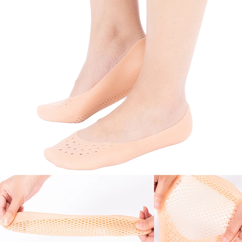 Paire de chaussettes de soin des pieds, gel de silicone hydratant, talon pleine longueur, outils de soins de la peau des pieds, protecteurs anti-Contation, spa, usage domestique