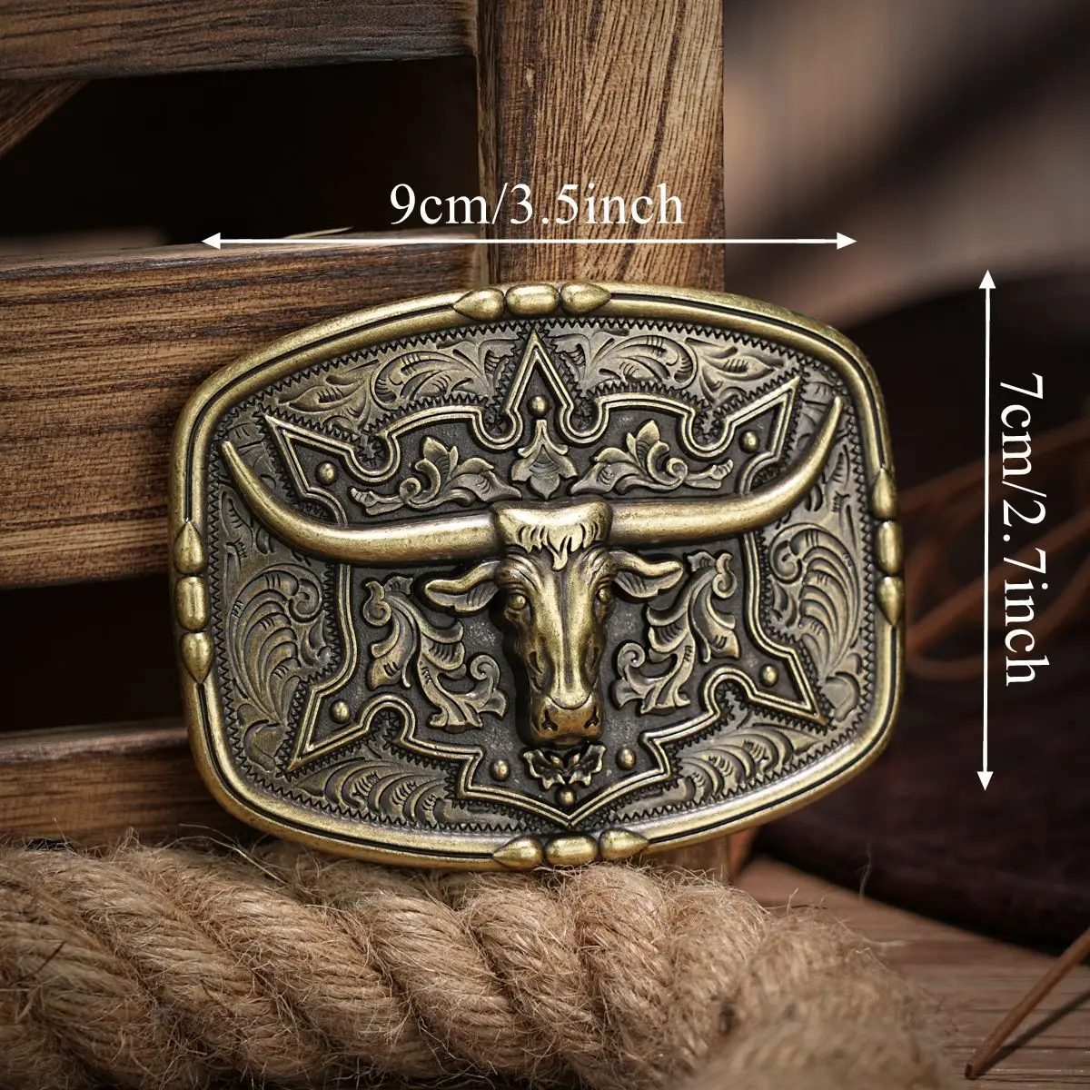 

Western style plate buckle belt buckle the first belt buckle 2026