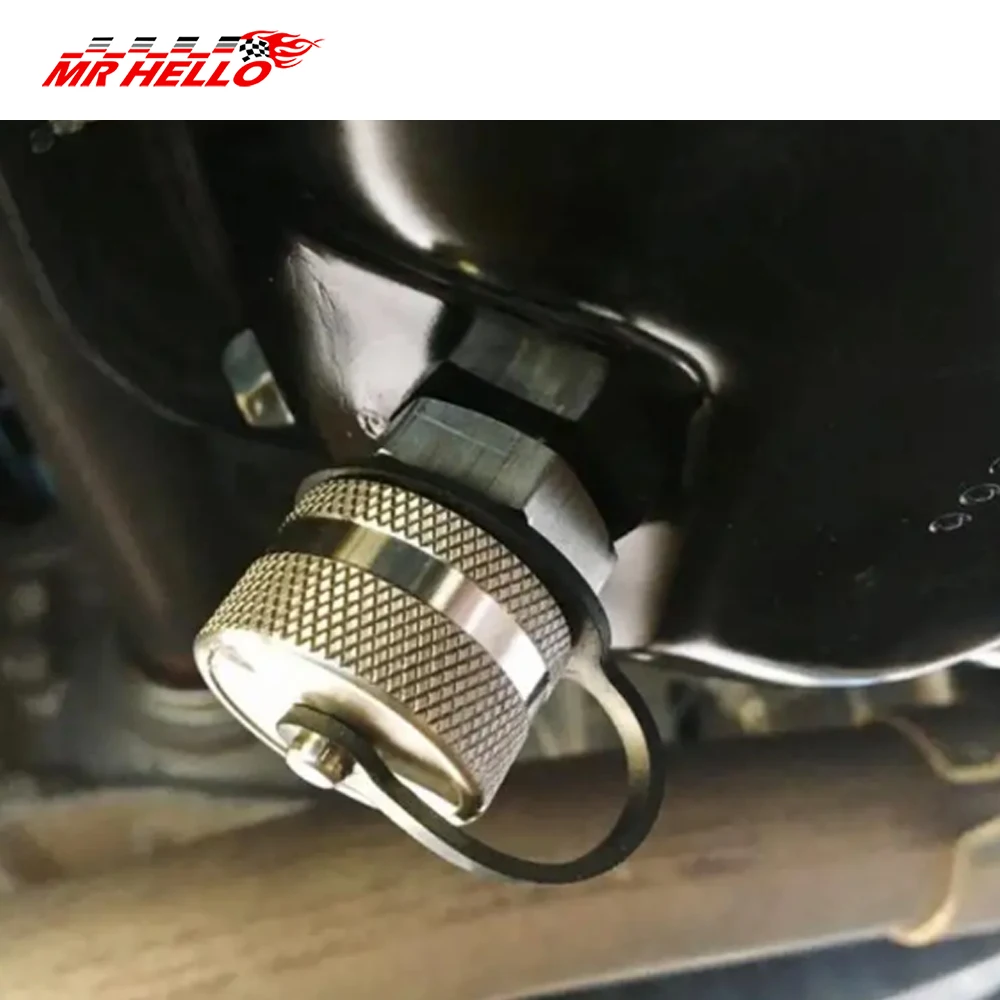Oil Drain Valve Aluminum Alloy Quick Twist Oil Drain Valve for M14x1.5 M14x1.25 M12x1.25 M12x1.5