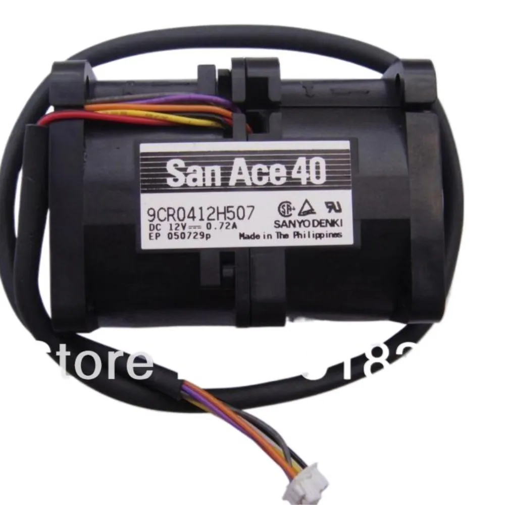 For Sanyo 40*40*56MM 40MM 4056 9CR0412H507 12V 0.72A dual motor cooling fan