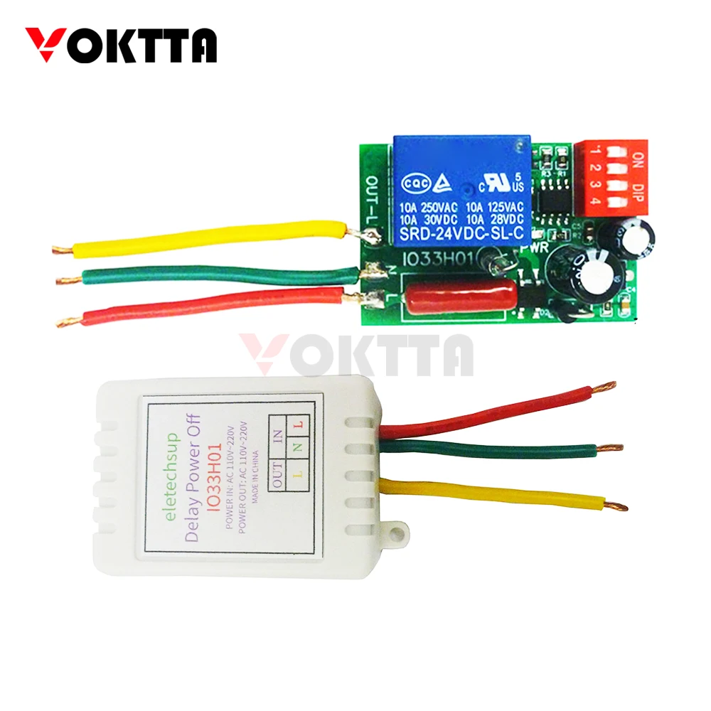 AC110-220V Delay Relay 7A Adjustable Break Delay Controller Relay Timer Control Switching Power Supply Adapter