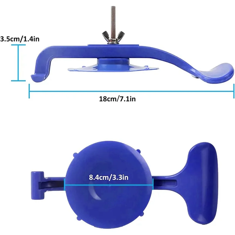 6Pc Suction Clamp Set Window Suction Cups for Sealing Rear Window to Top Convertible Glass Windshield Repair Gluing