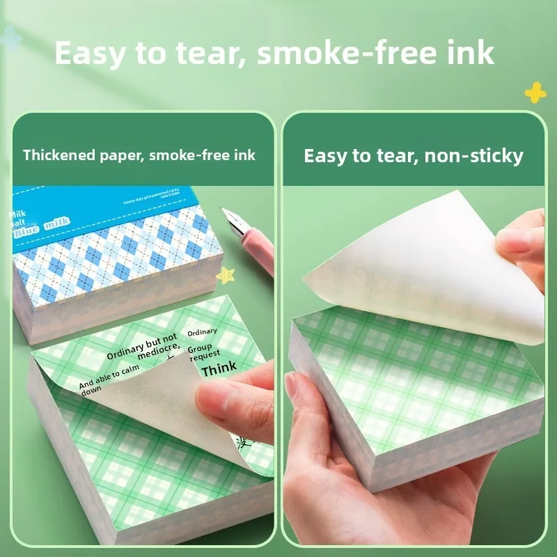 El regalo de Navidad perfecto: blocs de notas coloridos y sin adhesivo para notas Bloc de notas con cuadrícula colorida: sin adhesivo