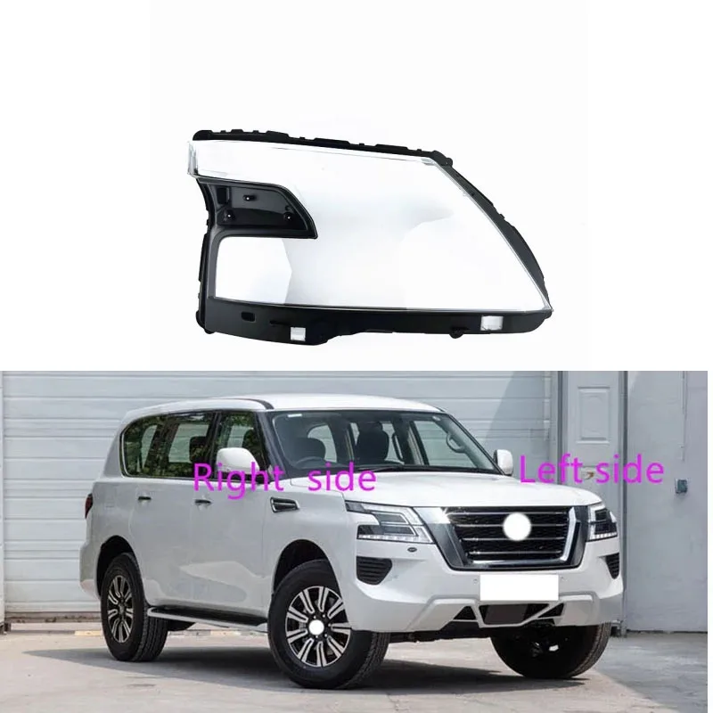 

For Nissan Patrol Armada 2020 2021 2022 Car Headlight Shell Headlight cover Headlamp Lens Headlight Glass Auto Shell Cover