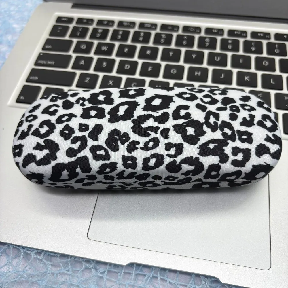 Fashion Leopard Print Eyeglasses Case Lightweight Luxury Design Spectacle Storage Holder Glasses Box For Men