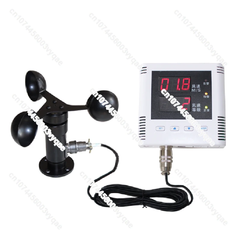 

RS485 Tower Crane Wind Alarm Device Controller Wind Meter Sensor Anemometer Display Engineering