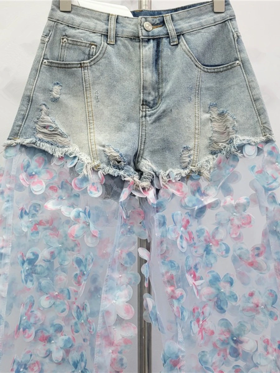 GALCAUR الصلبة تقسم الدانتيل الشارع الشهير السراويل الإناث عالية الخصر فضفاضة الخفيفة الفاخرة المرأة السراويل المستقيمة الخريف موضة جديدة #5