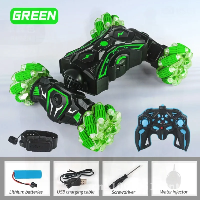

WD RC Gesture Car Toy 2.4G Radio Remote Control Twist Stunt Drift Vehicle for Kids Lithium Batteries USB Cable Children's Gif