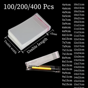 كيس بلاستيكي شفاف مانع التسرب ، تغليف سيلوفان ذاتي اللصق ، حقيبة هدايا بسكويت حلو ، OPP أعلى 12 مبيعات لتغليف الماريجوانا - رقم 1