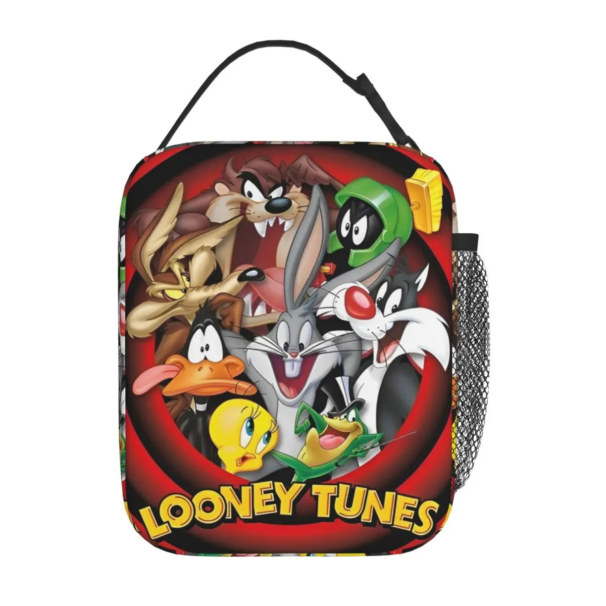 

Cute Cartoon Tazs -Mania Insulated Lunch Bag Large Meal Container Cooler Bag Tote Lunch Box Work Travel Men Women