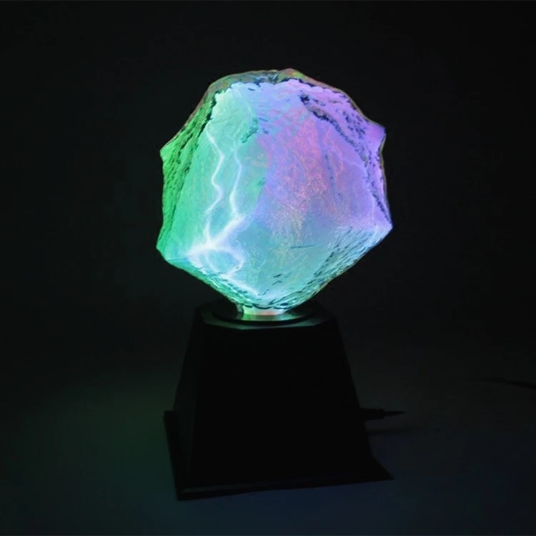 Stone Shaped Sound Control Plasma Ball Lamp, Classic Plasma Stone Light, Magic Ambient Decor Light