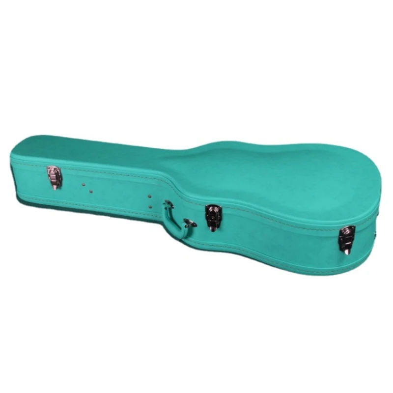 Acoustic Guitar Hard Box Bag Flight Case Tiffany Blue Green 36 38 39 40 41 42 Classic Folk Flattop Backpack Accessories Gig