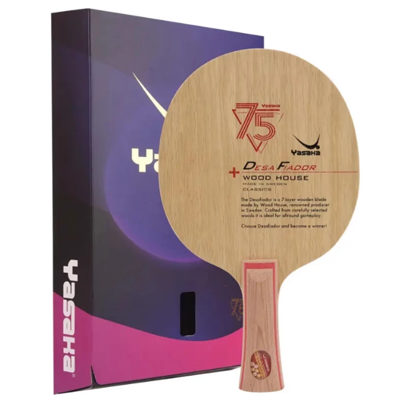 

Yasaka DESA FIADOR pure wood table tennis blade 75th anniversary table tennis racket ping pong racket game