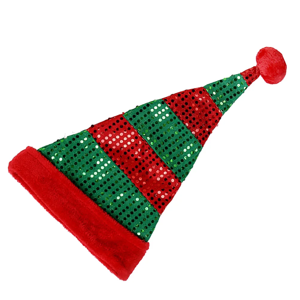 

Sequin Christmas Hat Premium Craftsmanship Festive Party Accessory for Holiday Gathering Stage Performance Photo Props Christmas