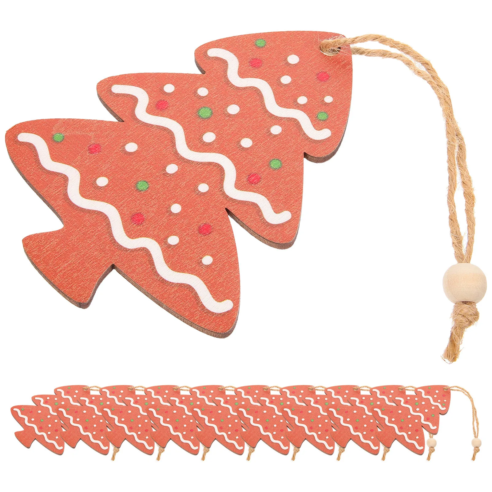 

10Pcs Wooden Signs Christmas Hanging Ornament Xmas Tree Decoration Xmas Party Supplies Christmas Decor Hanging Ornaments