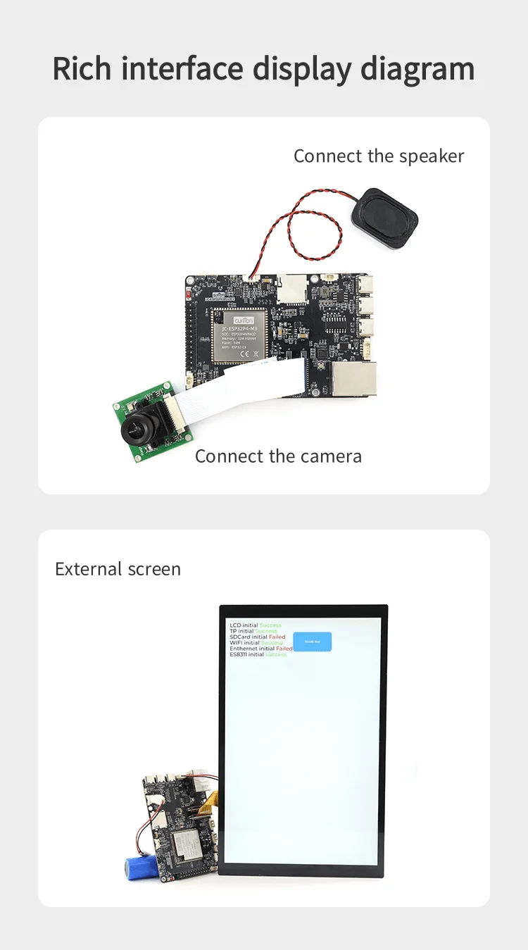 ESP32P4+ESP32-C6 Entwicklungsboard ESP32P4 Entwicklungsboard ESP32P4 Smart Board – Detail 6