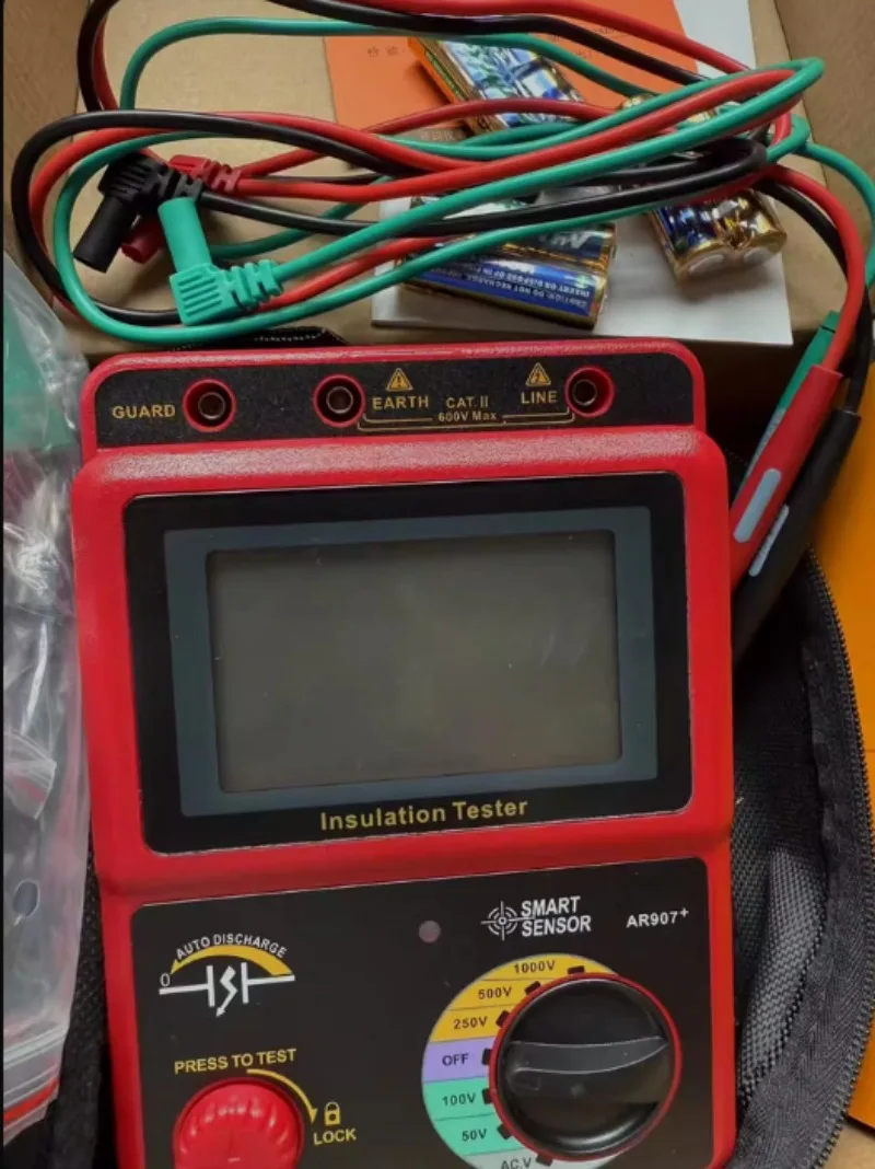 For AR907+ / AR907A+ Digital High Voltage Insulation Resistance Tester, Multi-Function Voltage Testing Meter