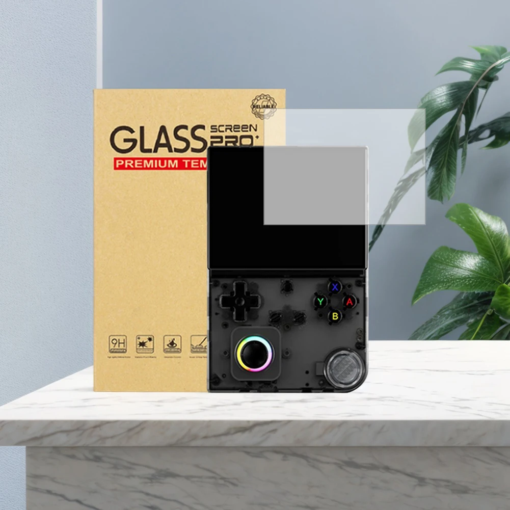 Tempered Glass Screen Protector 9H Hardness HD Anti-Glare Screen Tempered Film for Anbernic RG40XXV Handheld Video Games Console