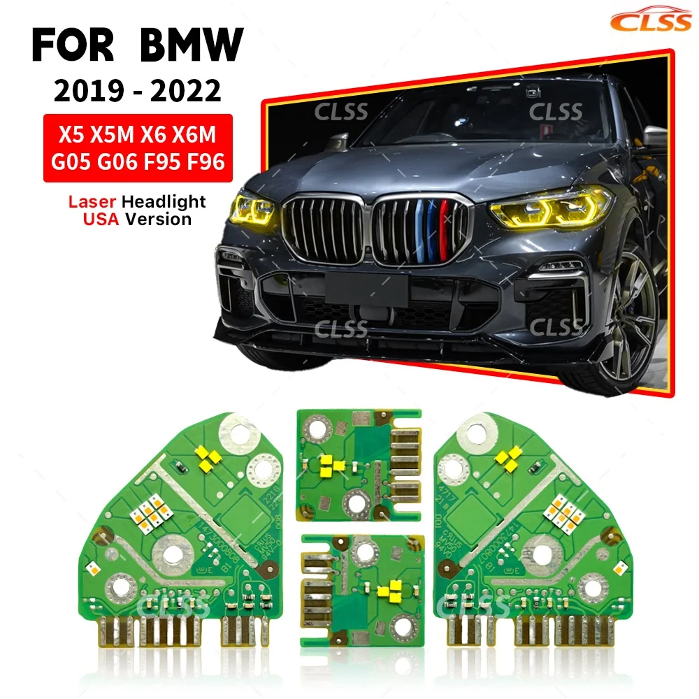 

Angel Eyes DRL LED Chips Lightsource For BMW X5 G05 X6 G06 F95 F96 2019-2022 USA Laser Headlight Daytime Running Light Boards