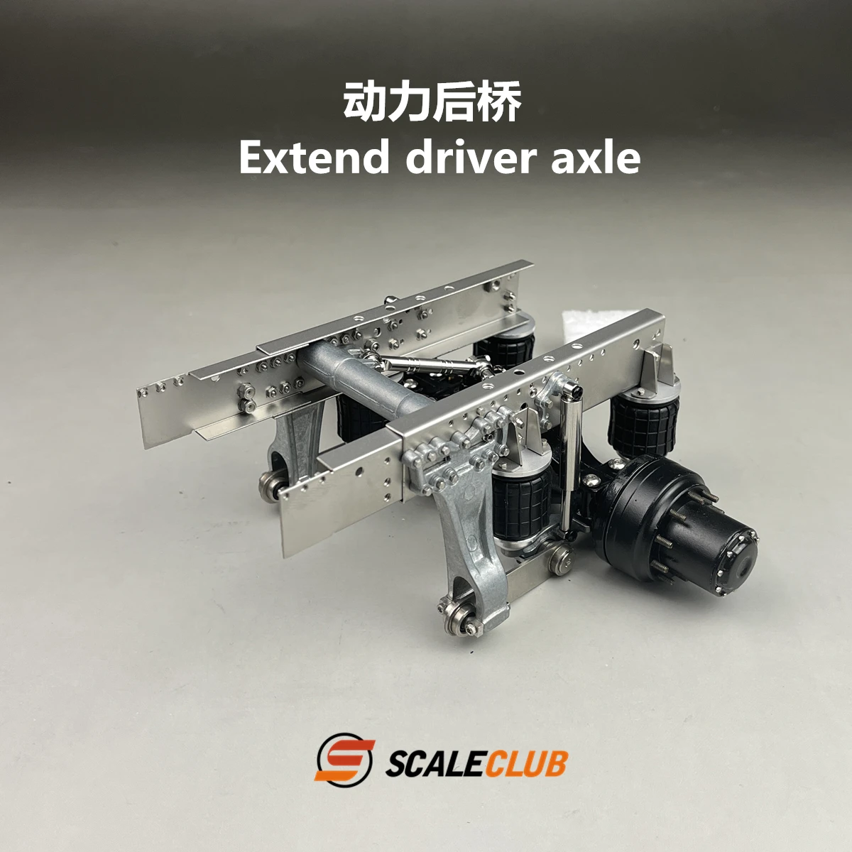 Scaleclub Model 1/14 Tractor Truck Heavy Tow SLT Upgrade Extended Rear Axle Steering Lift For Tamiya Lesu For Scania Man