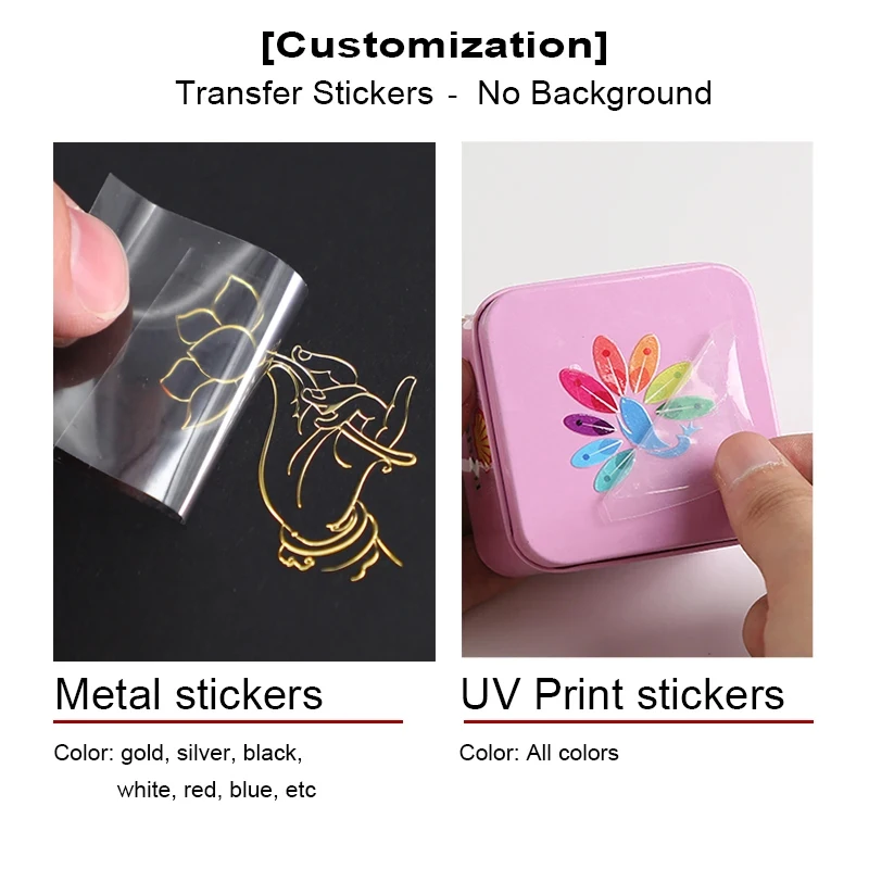 Etiqueta Adhesiva 3D Personalizada con Transferencia UV, Impresión DTF, Logotipo de Marca, Etiqueta Transparente de Cristal, Adhesivo Brillante Dorado y Plateado en Relieve, Resistente al Agua