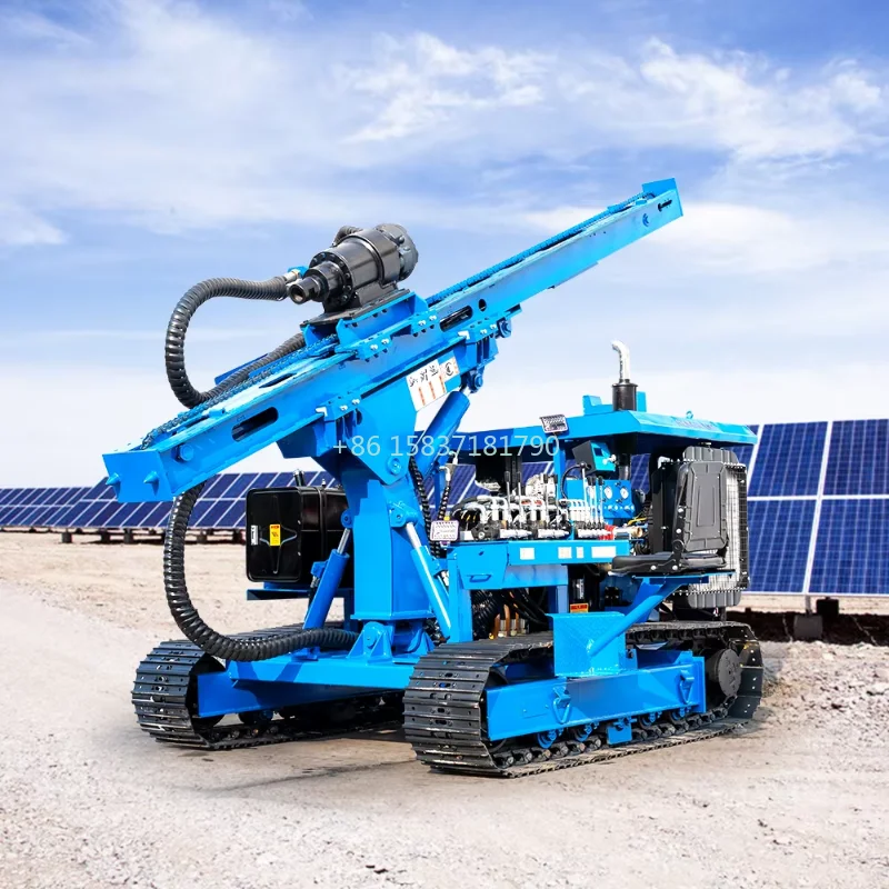 China Supplier Pile Driver Piling Machine Hydraulic Highway Fence Machine Photovoltaic Screw Pile Driver Ground Drilling Rig