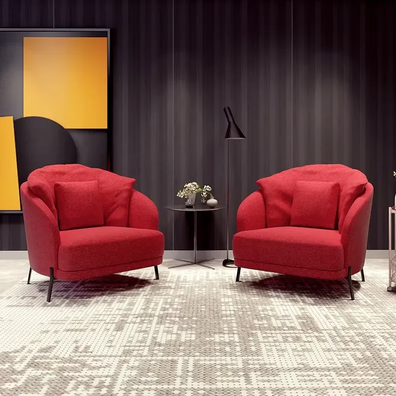 Light luxury simple modern Nordic single armchair, suitable for hotel living rooms, bedrooms, apartment guests