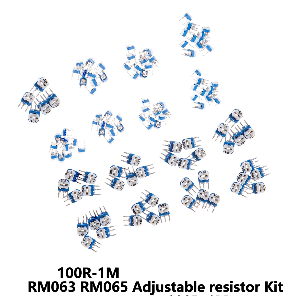 20PCS/50PCS/500PCS 10K 500R RM063 RM065 Adjustable resistor Kit 100R, 200R Variable Resistors for Arduino, DIY Electronics 1K 5K