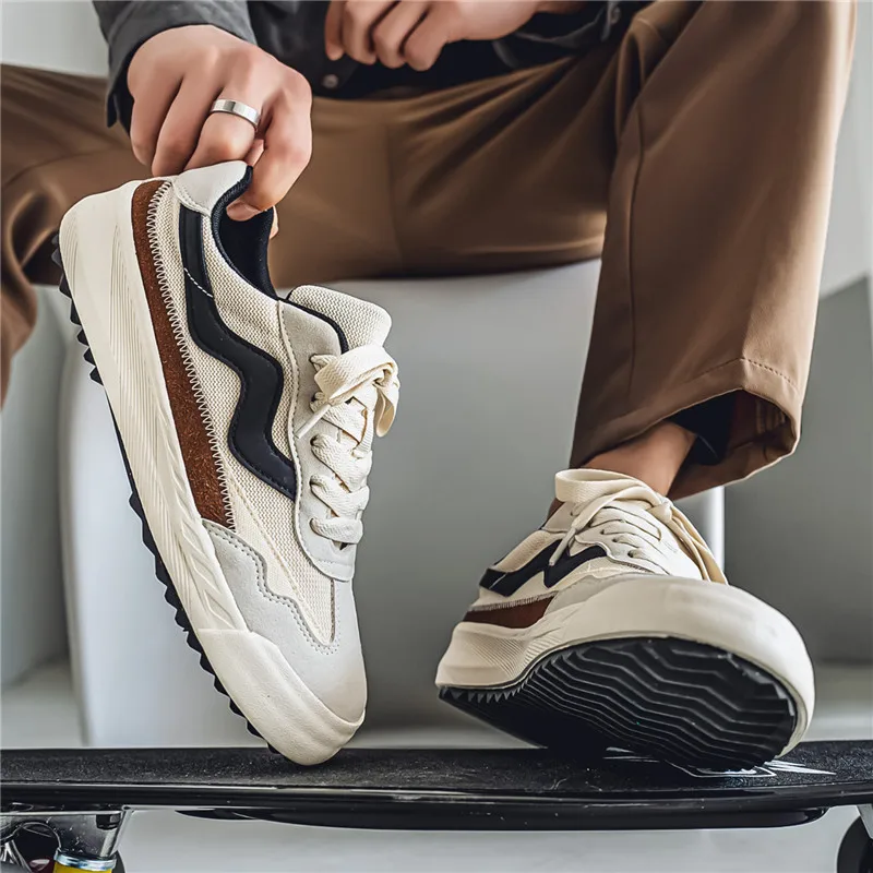 

Maden Spring Vintage Jogging Shoes for Men Casual Low Top Running Sports Mesh Breathable Shoes Comfort Trainer Summer Sneakers