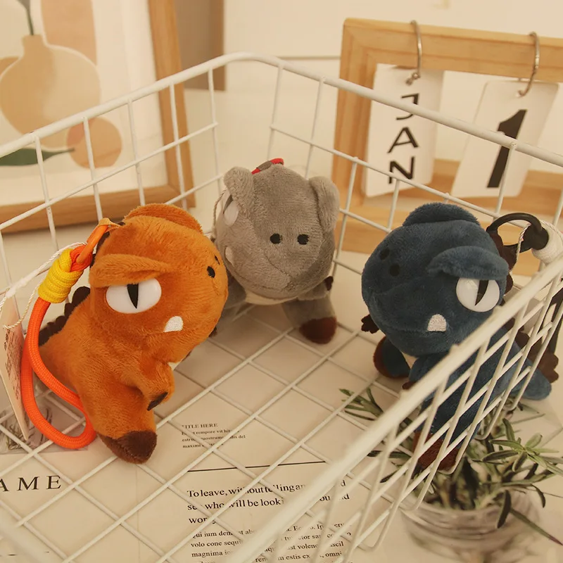 Nowy Styl Stegosaurus Pluszowy Brelok Zabawka Dinozaur Zawieszka do Plecaka Koreańska Dekoracja Wisząca Prezent Urodzinowy Miękka Wypchana Maskotka