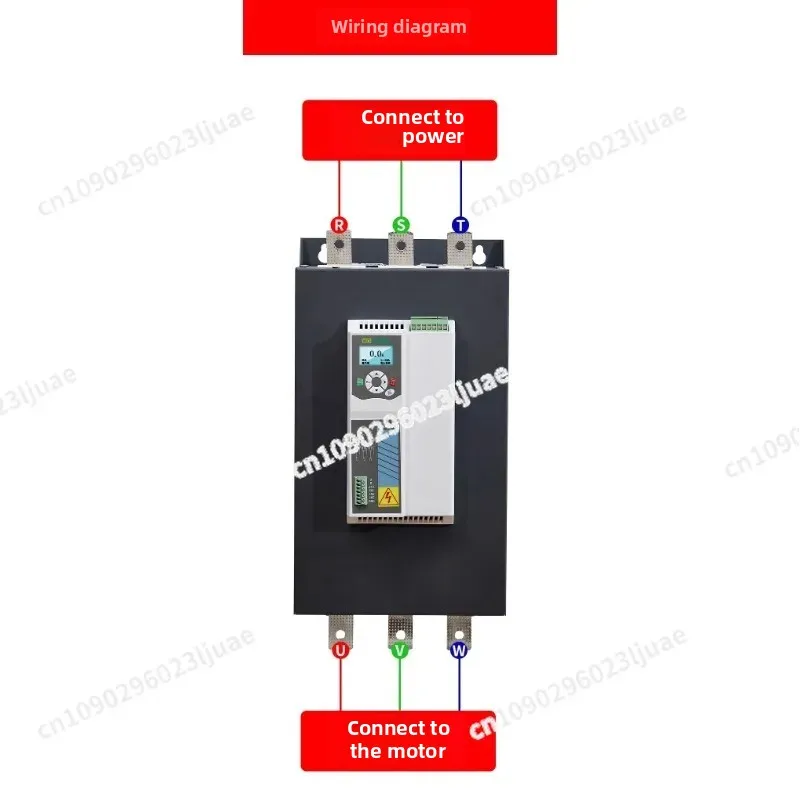 380V 삼상 모터 소프트 스타터 내장형 소프트 스타터 5.5KW 7.5KW 모터 소프트 스타팅 팬 펌프 프레셔 리듀서 컨베이어