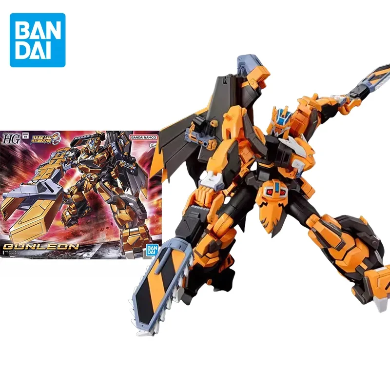

Bandai оригинальный супер робот Wars аниме HG GUNLEON фигурка в сборе модель игрушки Коллекционная модель подарки для детей